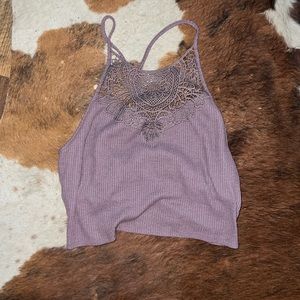 Purple crop top